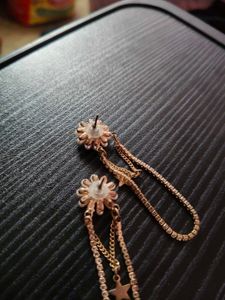 Chic Star &amp; Flower Dangle Earrings