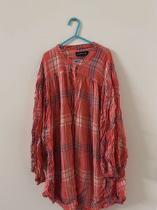 Plaid Tunic Top