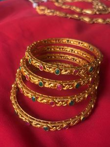 Gold Bangle Set