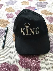 Black 'King' Baseball Cap / PEN 🖊️ free 🆓🖤...🔥