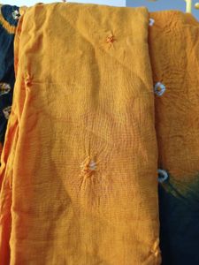 🤩Bandhani Printed Unstitched Beautiful Kurta Set