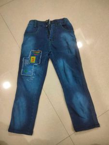 Boy's Denim Jeans with Patch Detail
