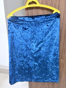 Royal Blue Velvet Midi Co - Ords
