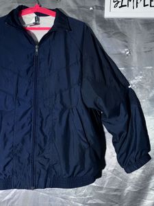 Men's Navy Blue Zip-Up Jacket