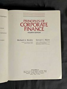 Corporate Finance Principles Brealey, Richard A ;