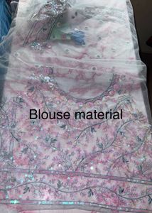 Light blue  chhabra Embroidered Net Saree