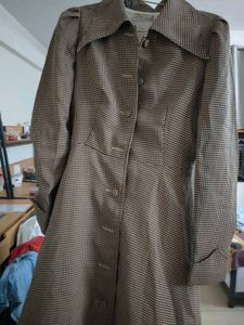 Vintage Houndstooth Trench dress