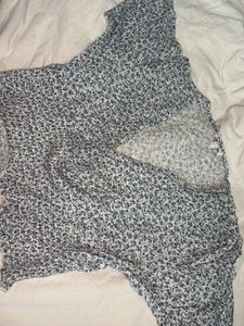 Floral Print Smocked Top