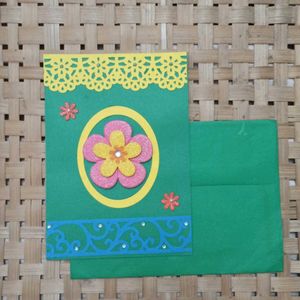 Handmade Diecut Greeting Card with Envelope
