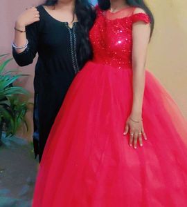 Red Princess Gown