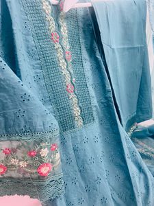 New Pakistani Kurta Set Front Lining Attached