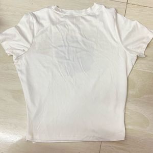 White women top with Blue Floral Print