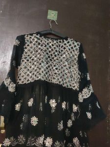 Elegant Embellished Black Kurta
