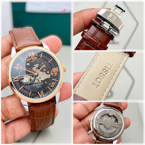 Premium Elegant Tissot Automatic Skeleton Watch
