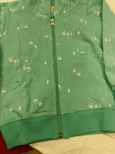 Cute Printed Kids Zip-Up Hoodie