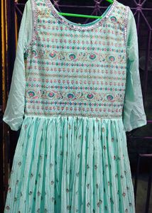 Beautiful Teal Ethnic Gown