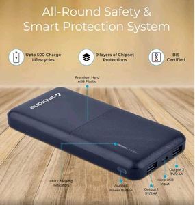 Ambrane 10000mAh Power Bank [BLACK] (RH)