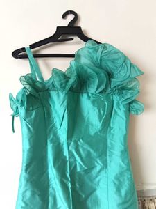 Stunning Teal Ruffle Dress