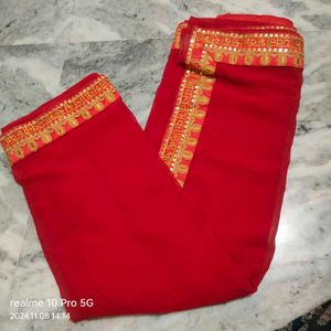 Red Colour Brand New Saree