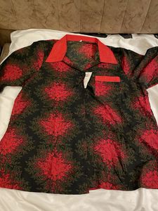 Vintage Floral Button-Up Shirt