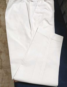 Classic White Casual Trousers
