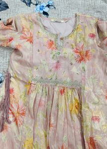 Beautiful Floral Print Anarkali kurti
