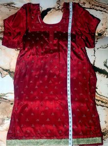 Designer RedPathani suite soft silky shining beaut