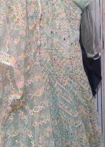 Elegant Embroidered Ethnic Gown