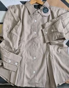 stylish casual wear shirt top with pleats