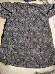 Boho Print V-Neck Top