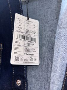 Denim button up mini dress