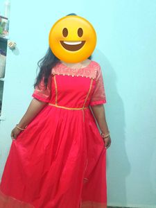 Elegant Pink Ethnic Gown