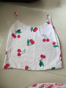Cute Combo of Cherry Print and black
