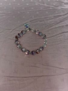 Purple Crystal Beaded Bracelet