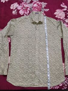 Combo Men's Printed Long Sleeve Shirt and white T-
