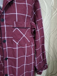 Classic Plaid Pajama Shirt for Men