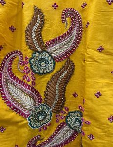 Beautiful Yellow Embroidered Kurta