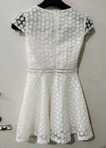 Elegant White Lace Dress