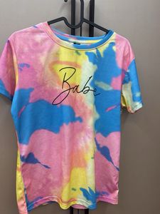 Tie-Dye "Babe" Graphic T-Shirt