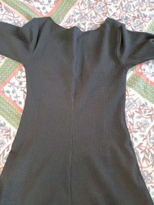 Black Short Dress One Piece Long Sleeves For Girls