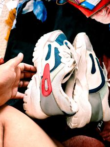 Stylish Blue &amp; White Sneakers