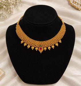 Gold Plated Beaded Necklace