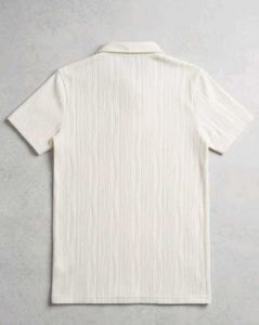 Men's Textured Polo T-Shirt