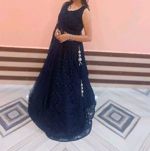 Dark Blue Lehenga