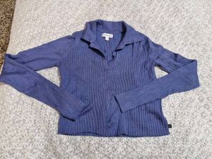 Ribbed Calvin Klein Polo Top