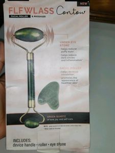Facial Roller With Gua Sha Set, Unused