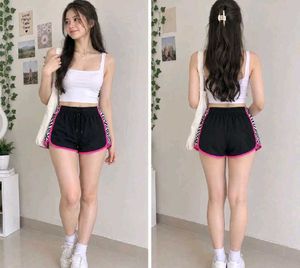 Trendy Zebra Print Athletic Shorts