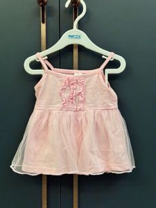 Cute Pink Baby Dress with Flower