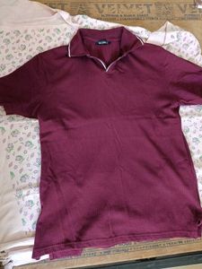 Men's Burgundy Polo T-Shirt