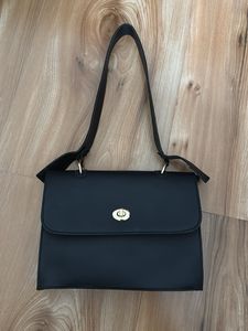 Classic Black Shoulder Bag